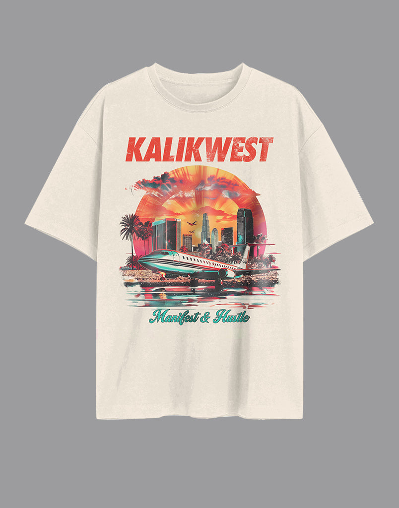 Kalikwest Manifest & Hustle Tee