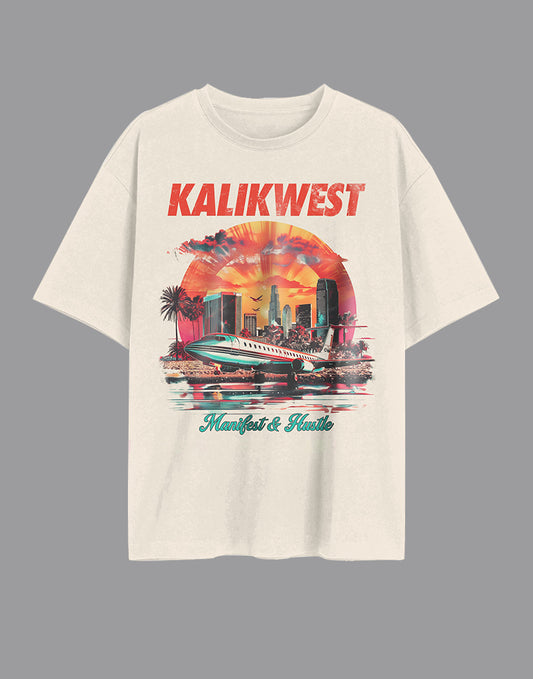 Kalikwest Manifest & Hustle Tee