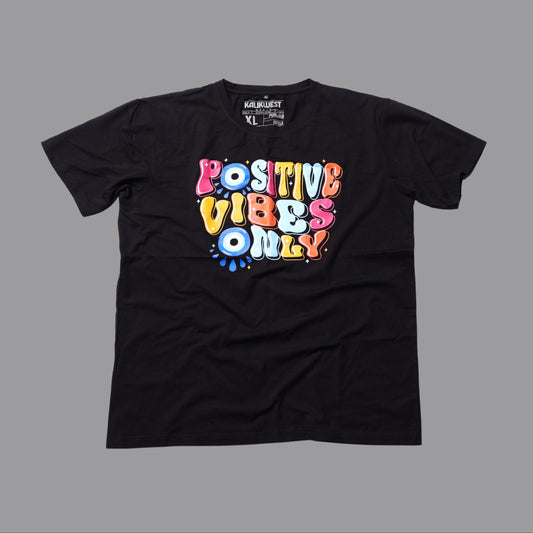 Positive Vibes Only Black Tee