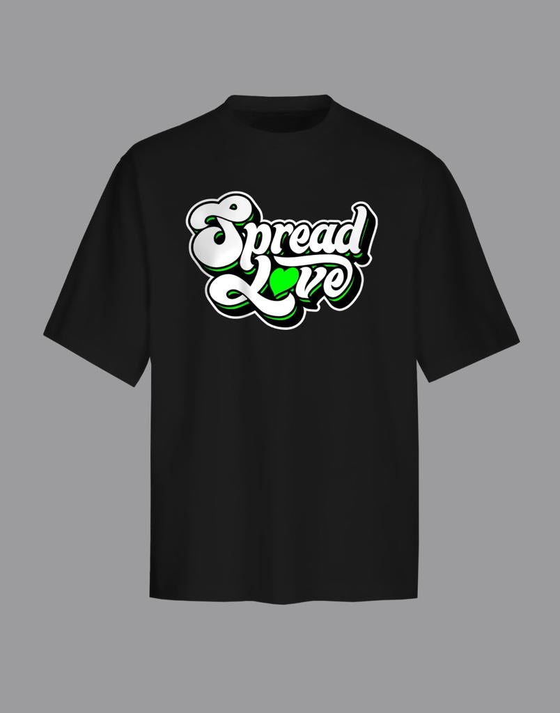Spread Love Black T Shirt
