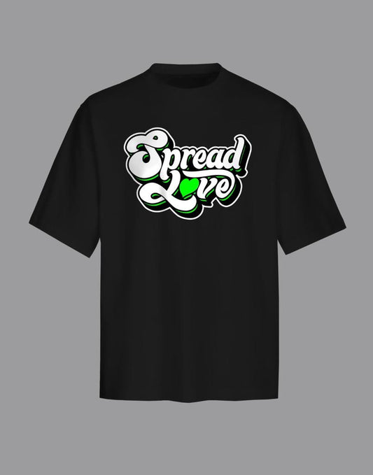 Spread Love Black T Shirt