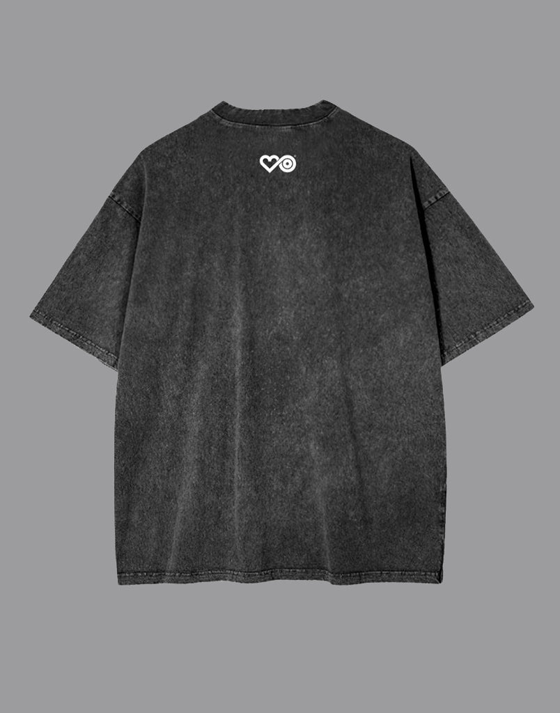 Spread Love Butterfly Black-Faded Tee