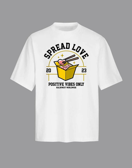 Spread Love Positive Vibes Only White T Shirt