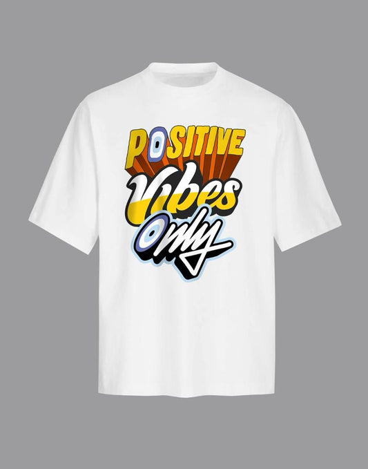 Positive Vibes Only White T Shirt